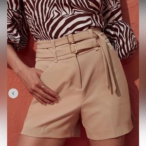 N Y & C Beige Double-Belted Short Size 12